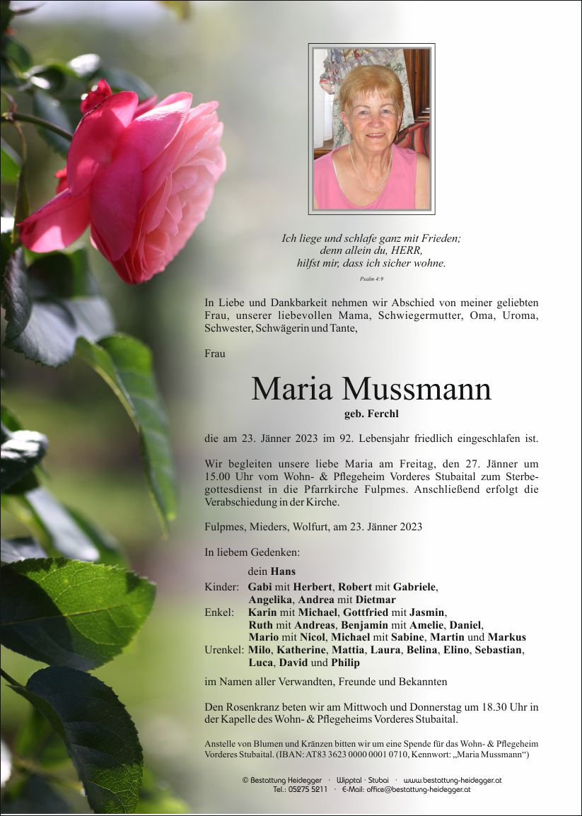 Maria Mussmann
